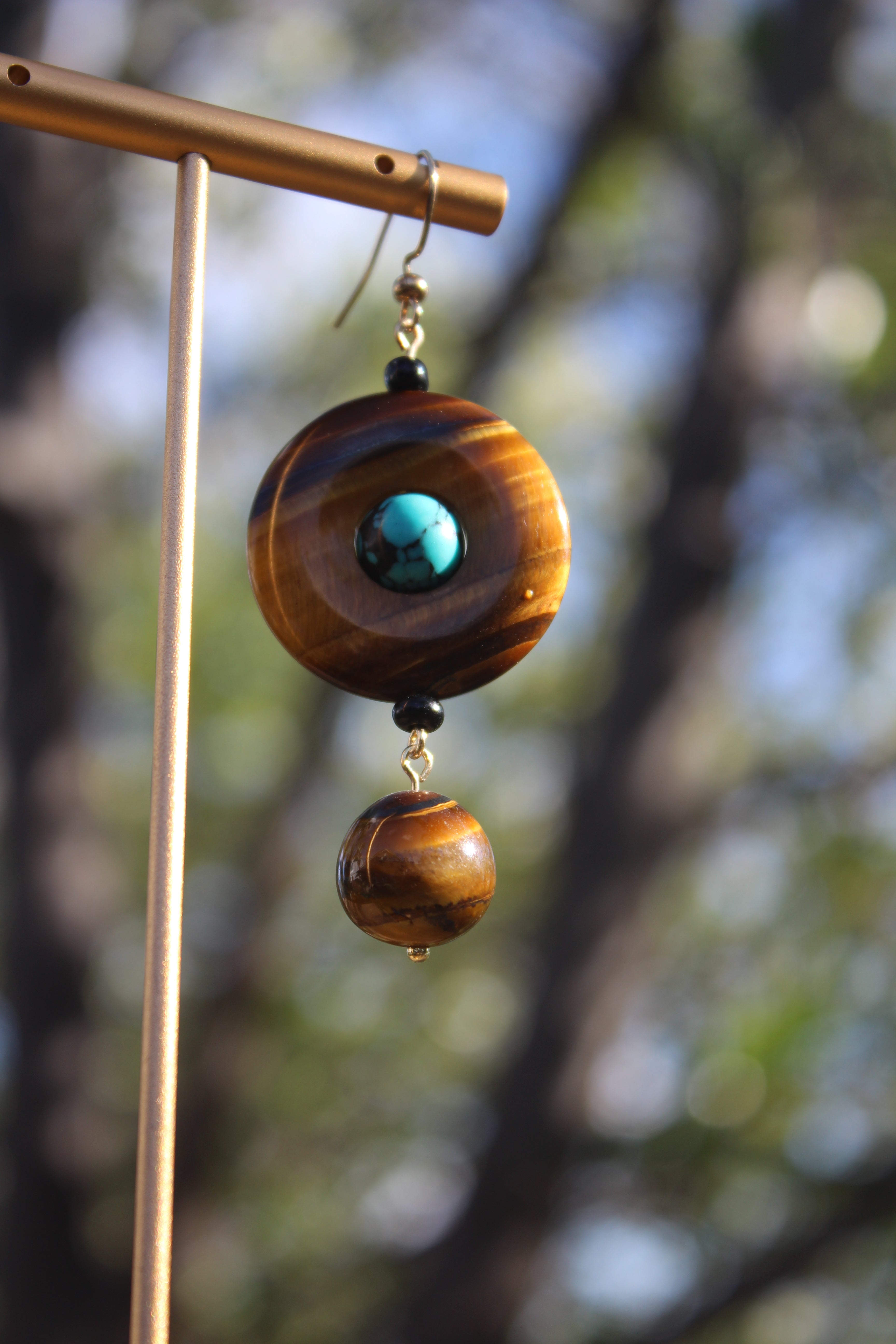 Tiger Drop (Single Earring)