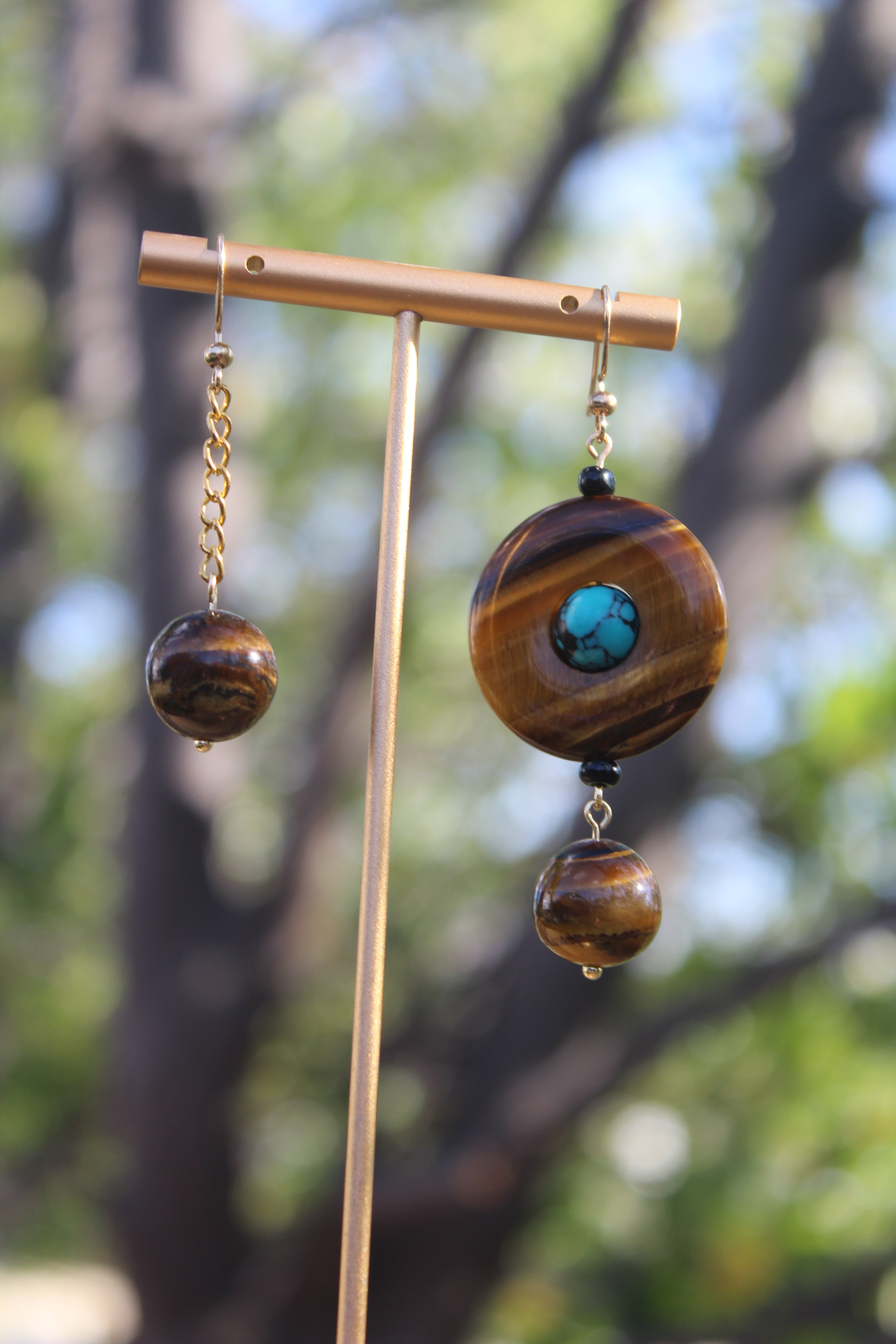 Tiger Drop Duo (PAIR. 2 Earrings)