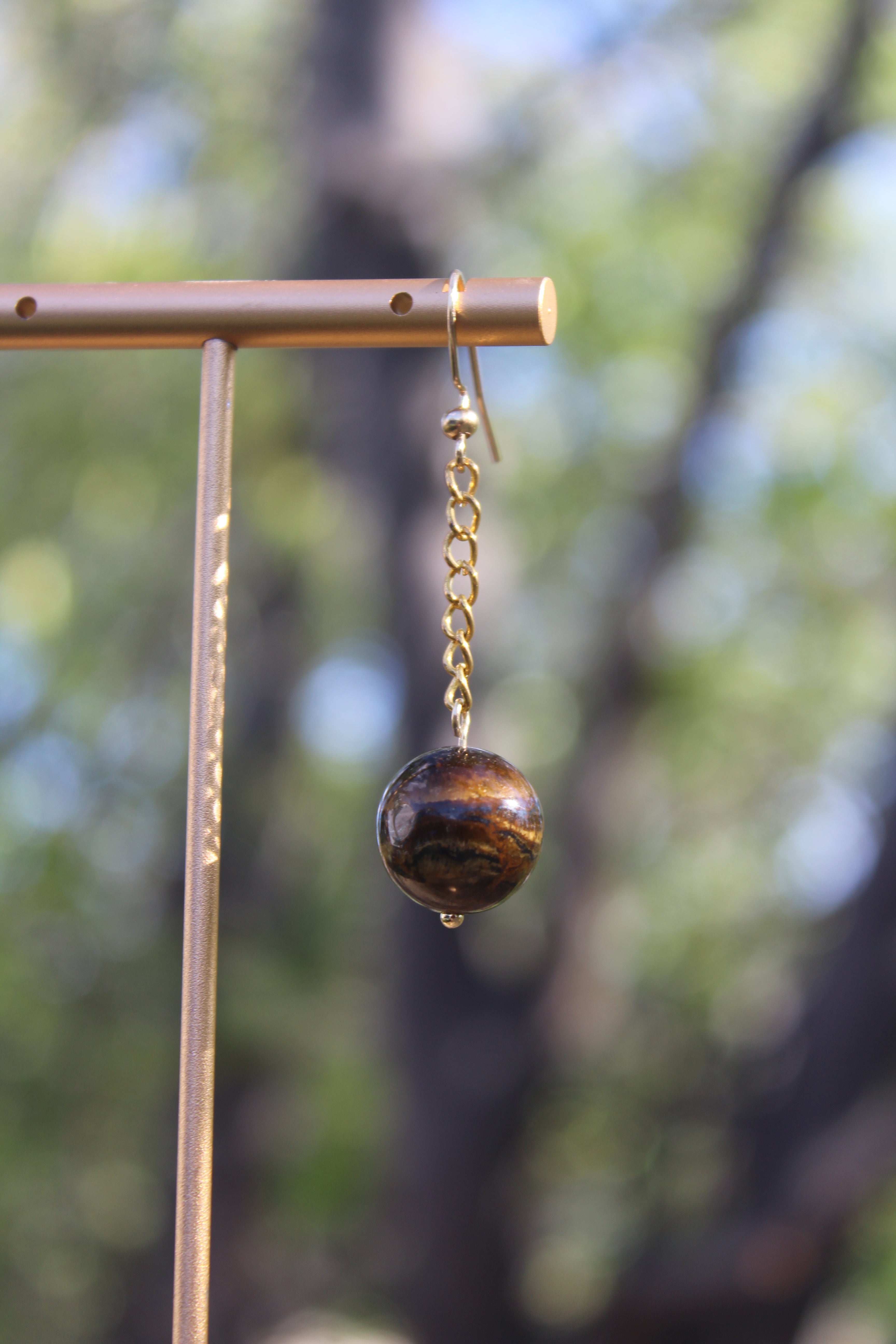 Tiger Chain Drop (Single Earring)