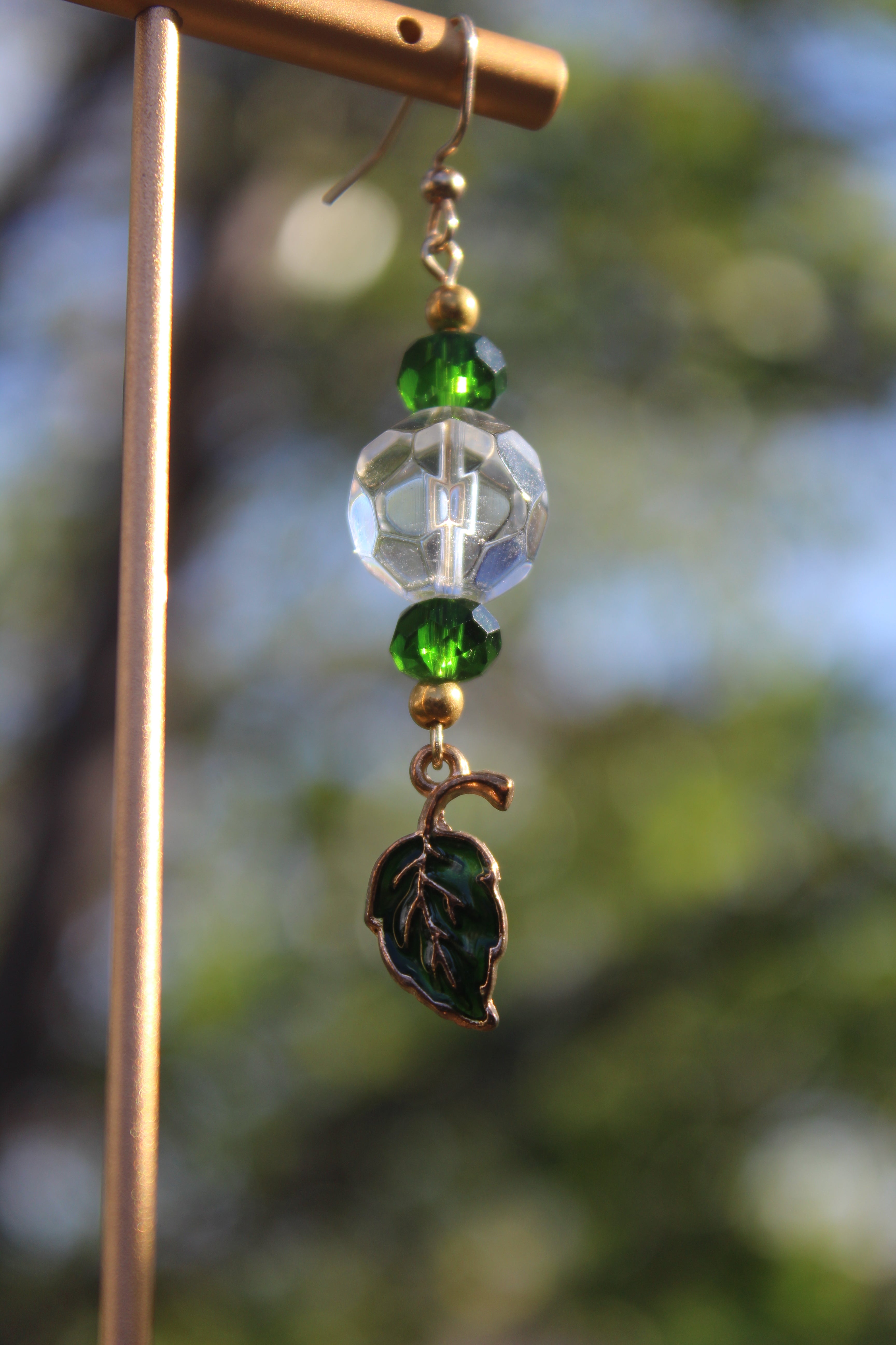 Green Leaf (Single Earring)