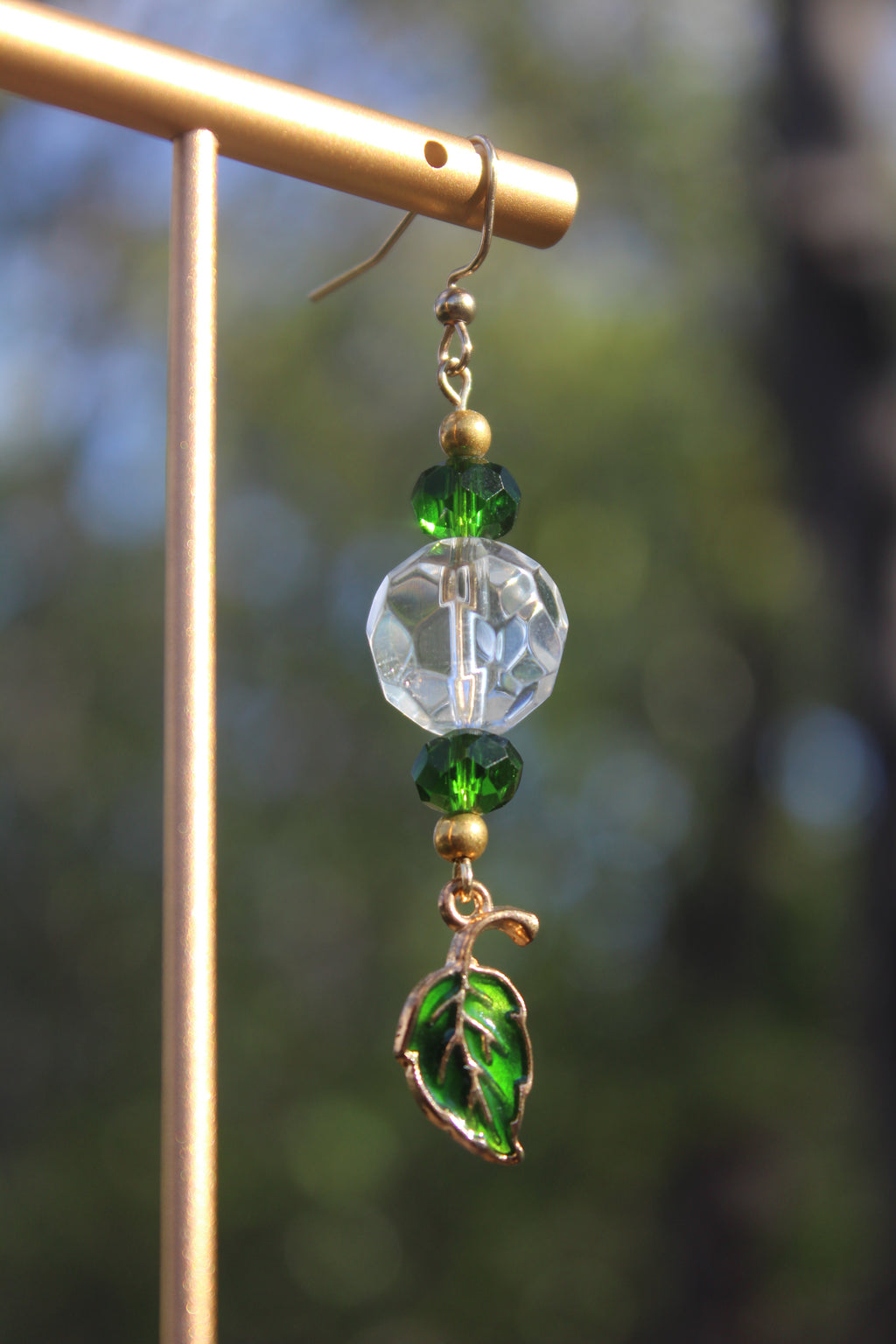 Green Leaf (Single Earring)