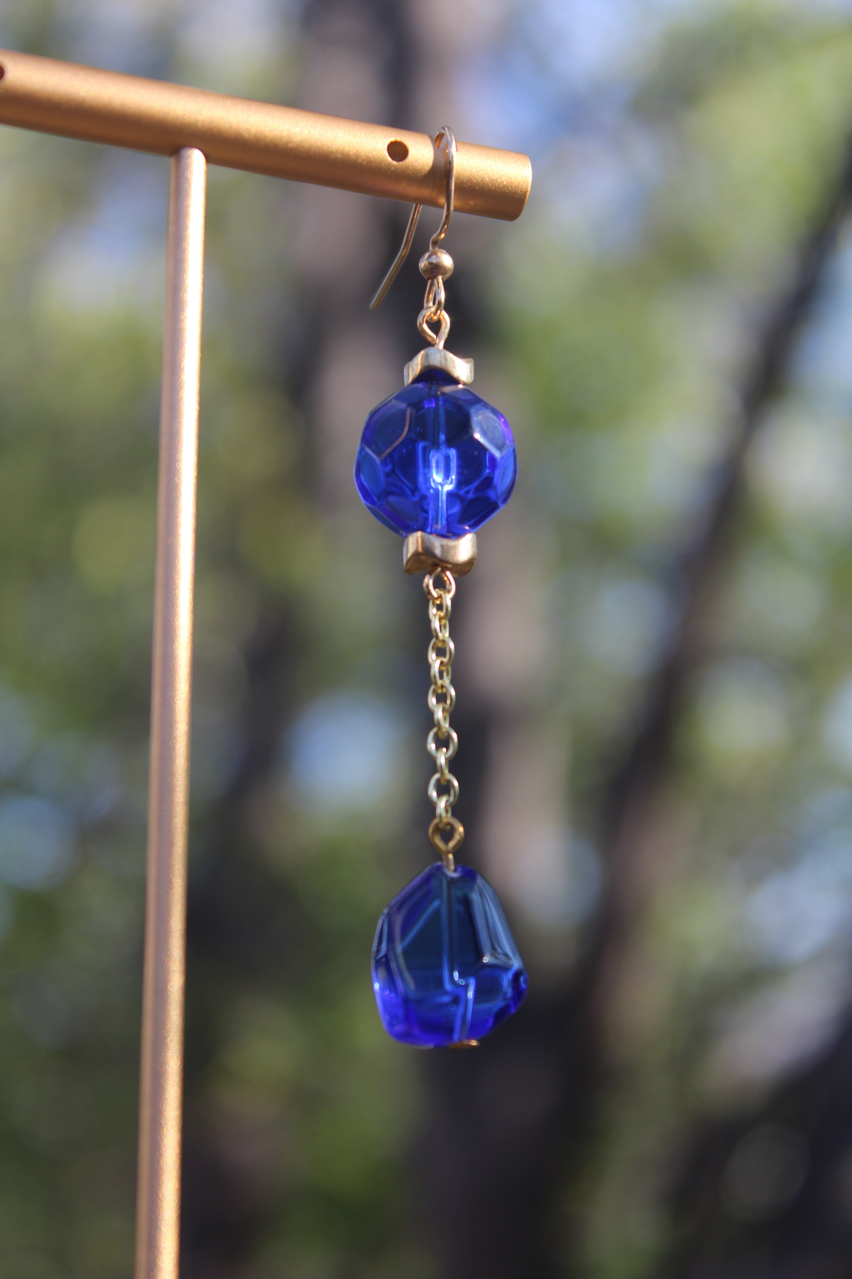 Blue Drop (Single Earring)