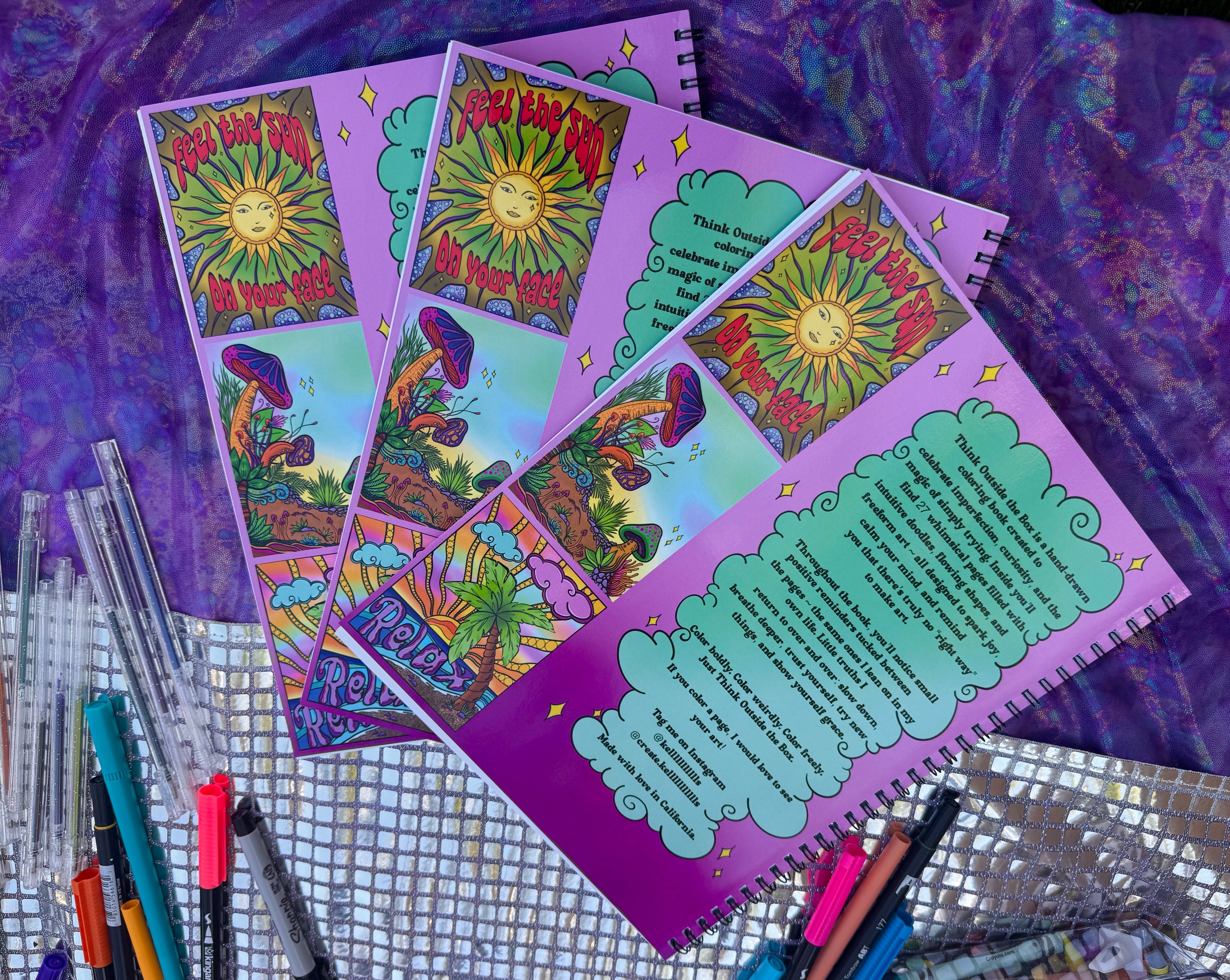 Think Outside the Box ~ Hand Drawn Coloring Book