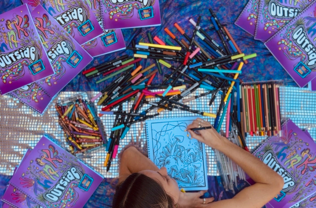 Think Outside the Box ~ Hand Drawn Coloring Book