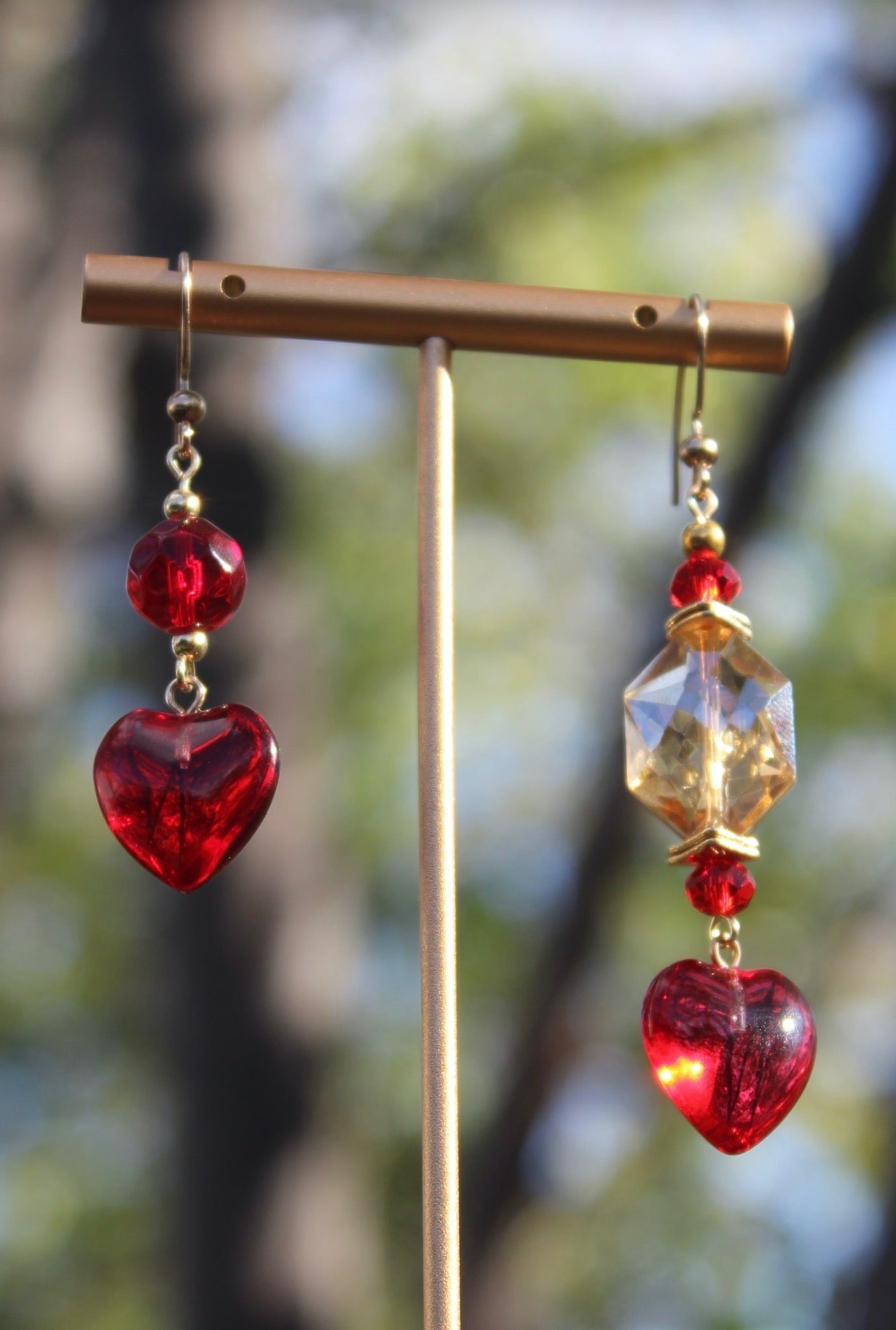 2 Hearts (PAIR. 2 Earrings)
