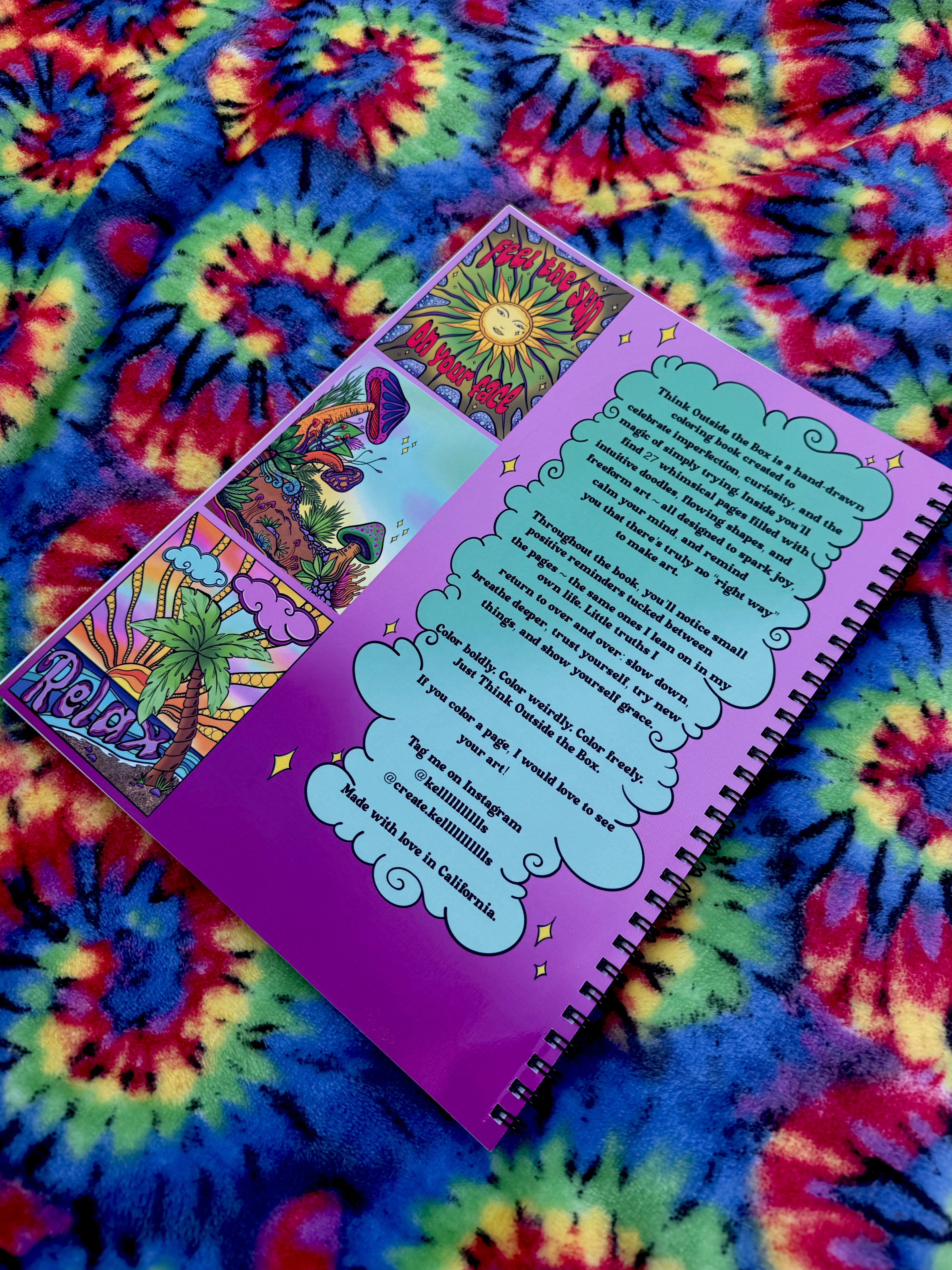 Think Outside the Box ~ Hand Drawn Coloring Book
